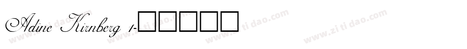 Adine Kirnberg_1字体转换